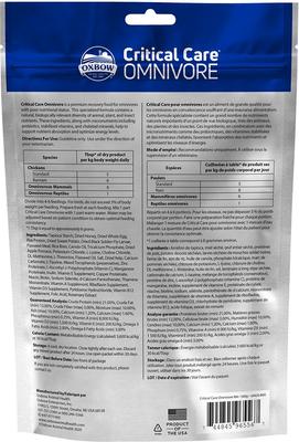 Show full view: Oxbow Critical Care Omnivore Small-Pet Supplement, 340-gm bag slide 2 of 5
