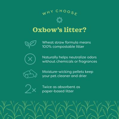 Show full view: Oxbow Eco-Straw Pelleted Wheat Straw Small Animal Litter, 20-lb bag slide 4 of 13