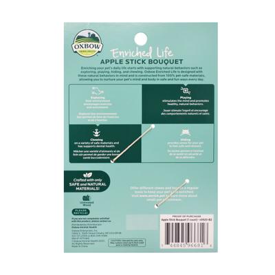 Show full view: Oxbow Enriched Life Apple Stick Bouquet Small Animal Toy slide 2 of 10