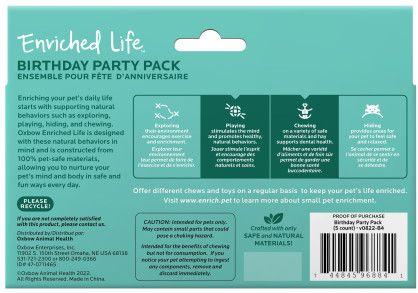 Show full view: Oxbow Enriched Life Birthday Party Pack Small Pet Toy slide 2 of 10