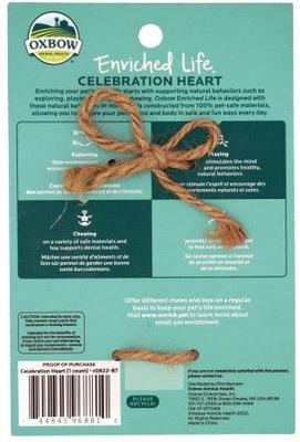 Show full view: Oxbow Enriched Life Celebration Heart Small Pet Toy slide 2 of 6