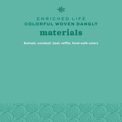 Show full view: Oxbow Enriched Life Colorful Woven Dangly Small Animal Toy slide 8 of 10