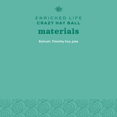 Show full view: Oxbow Enriched Life Crazy Hay Ball Small Animal Toy slide 7 of 10