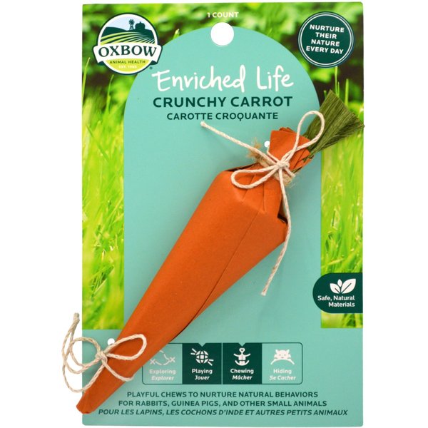Oxbow Enriched Life Timothy Carrot Lollipop Small Pet Chew Toy
