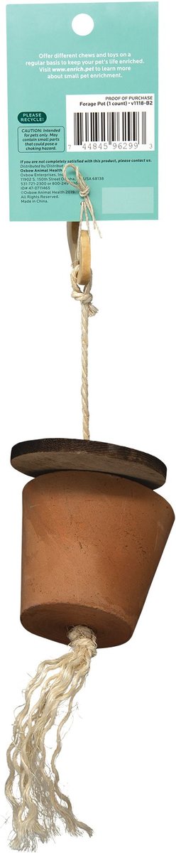 Oxbow Enriched Life Hanging Sunflower Chew Small Animal Toy