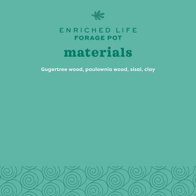 Show full view: Oxbow Enriched Life Forage Pot Small Animal Chew Toy slide 7 of 10