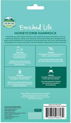 Show full view: Oxbow Enriched Life Honeycomb Small Animal Hammock slide 2 of 9