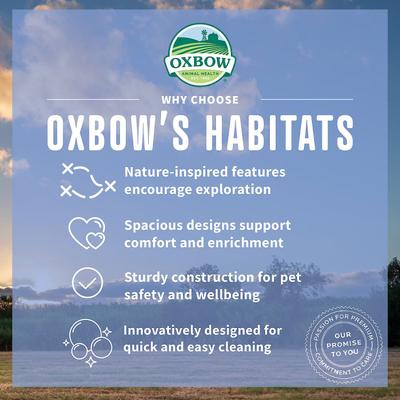 Show full view: Oxbow Enriched Life Multi-Level Small Animal Habitat + Enriched Life Chinchilla Accessory Pack slide 5 of 9