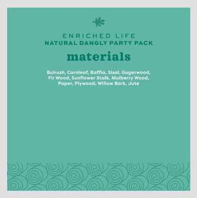 Show full view: Oxbow Enriched Life Natural Dangly Party Pack Small Pet Toy slide 7 of 10