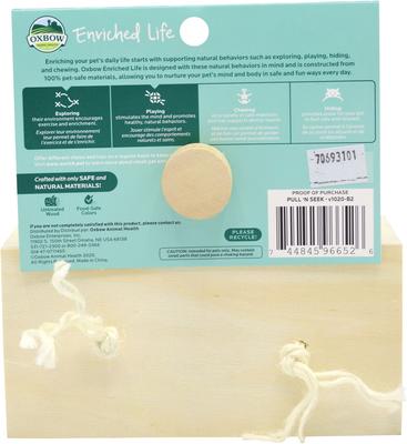 Show full view: Oxbow Enriched Life Pull 'n Seek Small Animal Toy slide 2 of 10