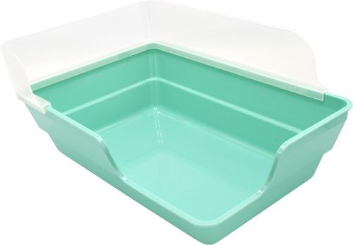 Show full view: Oxbow Enriched Life Rectangle Small Animal Litter Pan with Removable Shield slide 9 of 10