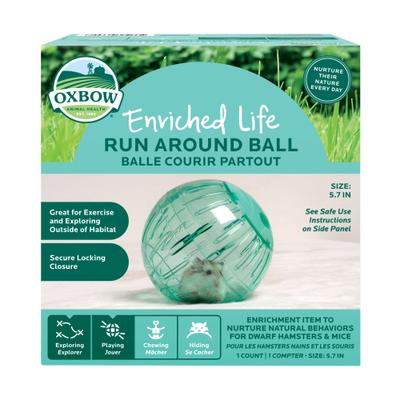 Show full view: Oxbow Enriched Life Run Around Ball Small Animal Toy slide 3 of 9