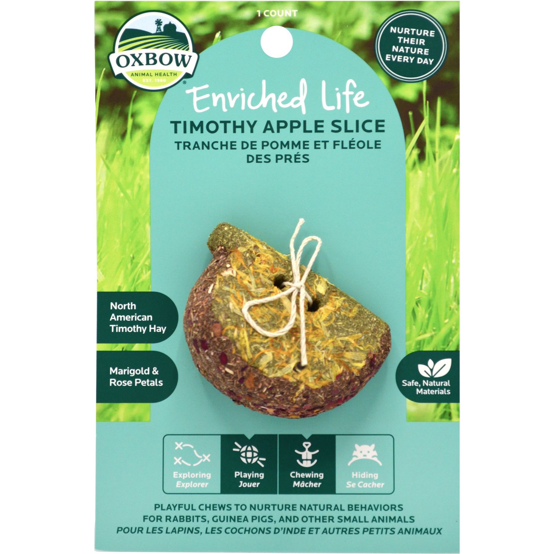 Oxbow Enriched Life Timothy Apple Slice Small Animal Toy