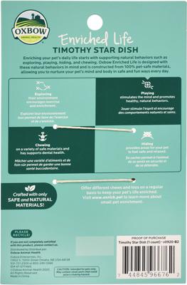 Show full view: Oxbow Enriched Life Timothy Star Dish Small Animal Toy slide 2 of 10