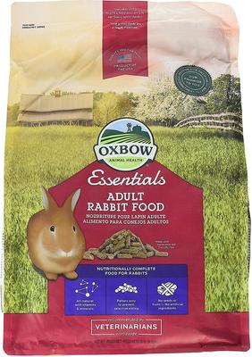 Show full view: Oxbow Essentials Adult Rabbit Food All Natural Adult Rabbit Pellets + Animal Health Western Timothy Hay All Natural Hay for Rabbits, Guinea Pigs, Chinchillas, Hamsters & Gerbils slide 2 of 9