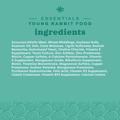 Show full view: Oxbow Essentials Bunny Basics Young Rabbit Food, 5-lb bag slide 4 of 10