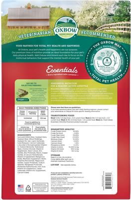 Show full view: Oxbow Essentials Chinchilla Deluxe Chinchilla Food, 10-lb bag slide 2 of 10
