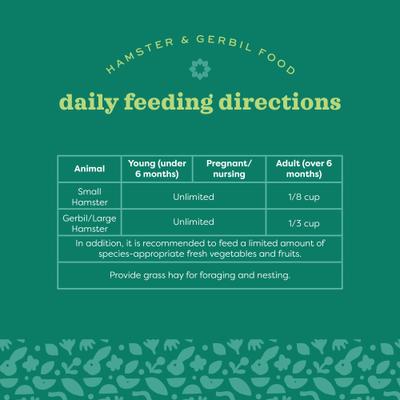 Show full view: Oxbow Essentials Healthy Handfuls Gerbil & Hamster Food, 15-lb bag slide 6 of 10