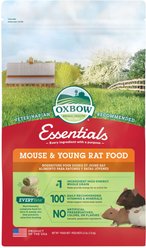 Oxbow Essentials Mouse & Young Rat Food All Natural Mouse & Young Rat Food, 2.5lb.