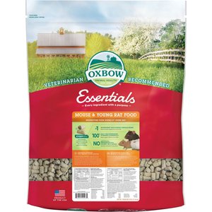 Oxbow Essentials Mouse & Young Rat Food All Natural Mouse & Young Rat Food, 25lb.