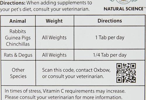 Show full view: Oxbow Garden Select Adult Guinea Pig Food + Natural Science Vitamin C Small Animal Supplement slide 9 of 9