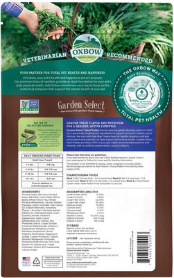 Show full view: Oxbow Garden Select Adult Rabbit Food, 4-lb bag slide 2 of 10