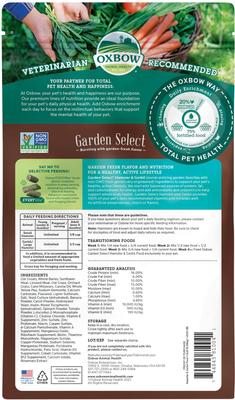 Show full view: Oxbow Garden Select Gerbil & Hamster Food, 1.5-lb bag slide 2 of 10