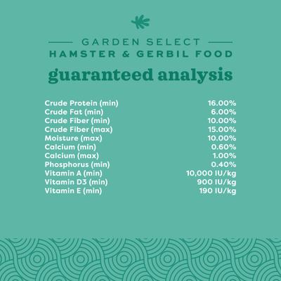 Show full view: Oxbow Garden Select Gerbil & Hamster Food, 20-lb bag slide 5 of 10