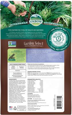 Show full view: Oxbow Garden Select Young Guinea Pig Food, 4-lb bag slide 2 of 10