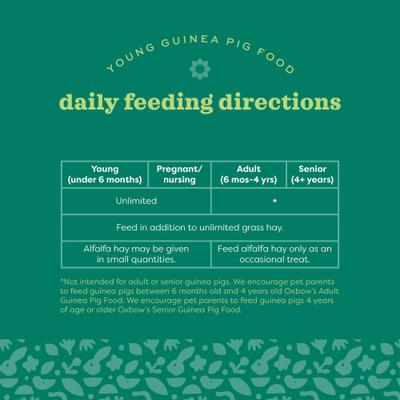 Show full view: Oxbow Garden Select Young Guinea Pig Food, 4-lb bag slide 6 of 10