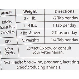 Oxbow Natural Science Digestive Support Small Animal Supplement, 60 count