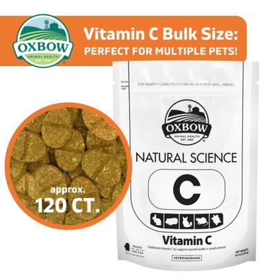 Show full view: Oxbow Natural Science Vitamin C Support Small-Pet Supplement, 8.4-oz bag slide 4 of 9