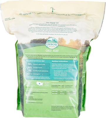 Show full view: Oxbow Oat Hay Small Animal Food, 15-oz bag, bundle of 3 slide 2 of 9