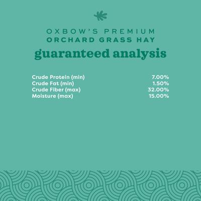 Show full view: Oxbow Orchard Grass Hay Small Animal Food, 25-lb bag slide 8 of 12