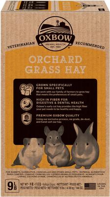Show full view: Oxbow Orchard Grass Hay Small Animal Food, 9-lb bag slide 3 of 12
