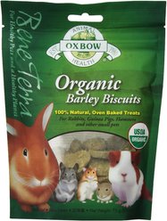 Oxbow Organic Barley Biscuits Small Animal Treats, 2.65-oz bag