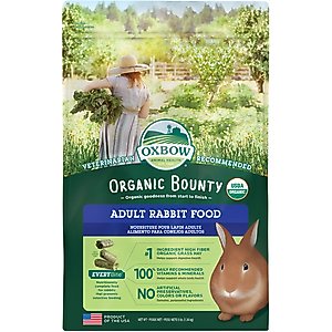 Oxbow Organic Bounty Adult Rabbit Food, 3-lb bag
