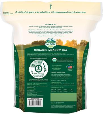 Show full view: Oxbow Organic Meadow Hay Small Animal Food, 15-oz bag slide 2 of 9