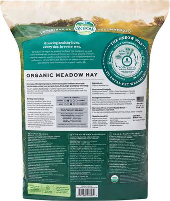 Show full view: Oxbow Organic Meadow Hay Small Animal Food, 40-oz bag slide 2 of 6