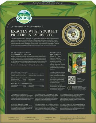 Show full view: Oxbow Prime Cut Hearty & Crunchy Timothy Hay Small Pet Food, 40-oz bag slide 2 of 11