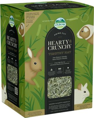 Show full view: Oxbow Prime Cut Hearty & Crunchy Timothy Hay Small Pet Food, 40-oz bag slide 5 of 11