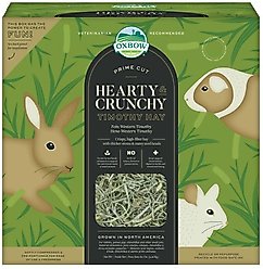 Oxbow Prime Cut Hearty & Crunchy Timothy Hay Small Pet Food, 80-oz bag