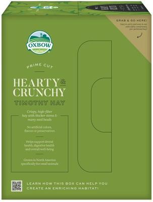 Show full view: Oxbow Prime Cut Hearty & Crunchy Timothy Hay Small Pet Food, 80-oz bag slide 2 of 11