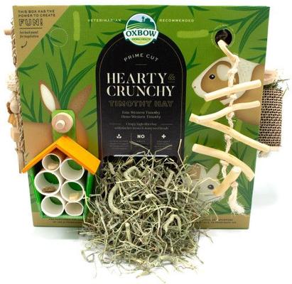 Show full view: Oxbow Prime Cut Hearty & Crunchy Timothy Hay Small Pet Food, 80-oz bag slide 5 of 11