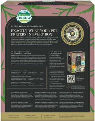Show full view: Oxbow Prime Cut Soft & Lush Timothy Hay Small Pet Food, 40-oz bag slide 2 of 11