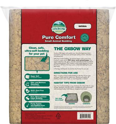 Show full view: Oxbow Pure Comfort Small Animal Bedding, Natural, 56-L slide 2 of 8