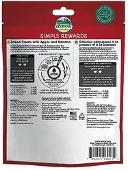 Oxbow Simple Rewards Oven Baked with Apple & Banana Small Animal Treats, 3-oz bag, bundle of 3 slide 2 of 3