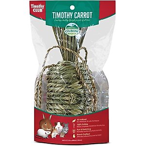 Oxbow Timothy Club Carrot Small Animal Treat