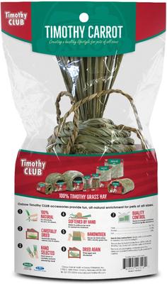 Show full view: Oxbow Timothy Club Carrot Small Animal Treat slide 2 of 6