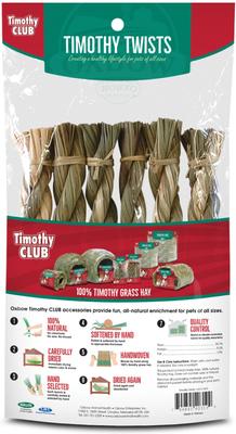 Show full view: Oxbow Timothy Club Twists Small Animal Treats, 6 count slide 2 of 4